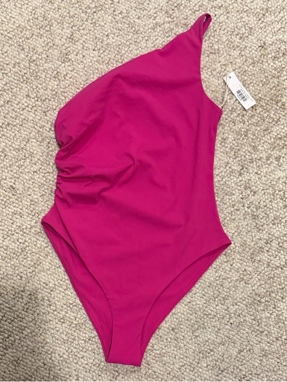 Juillet the Lotta One-Shoulder Pink One-Piece Swimsuit- NWT